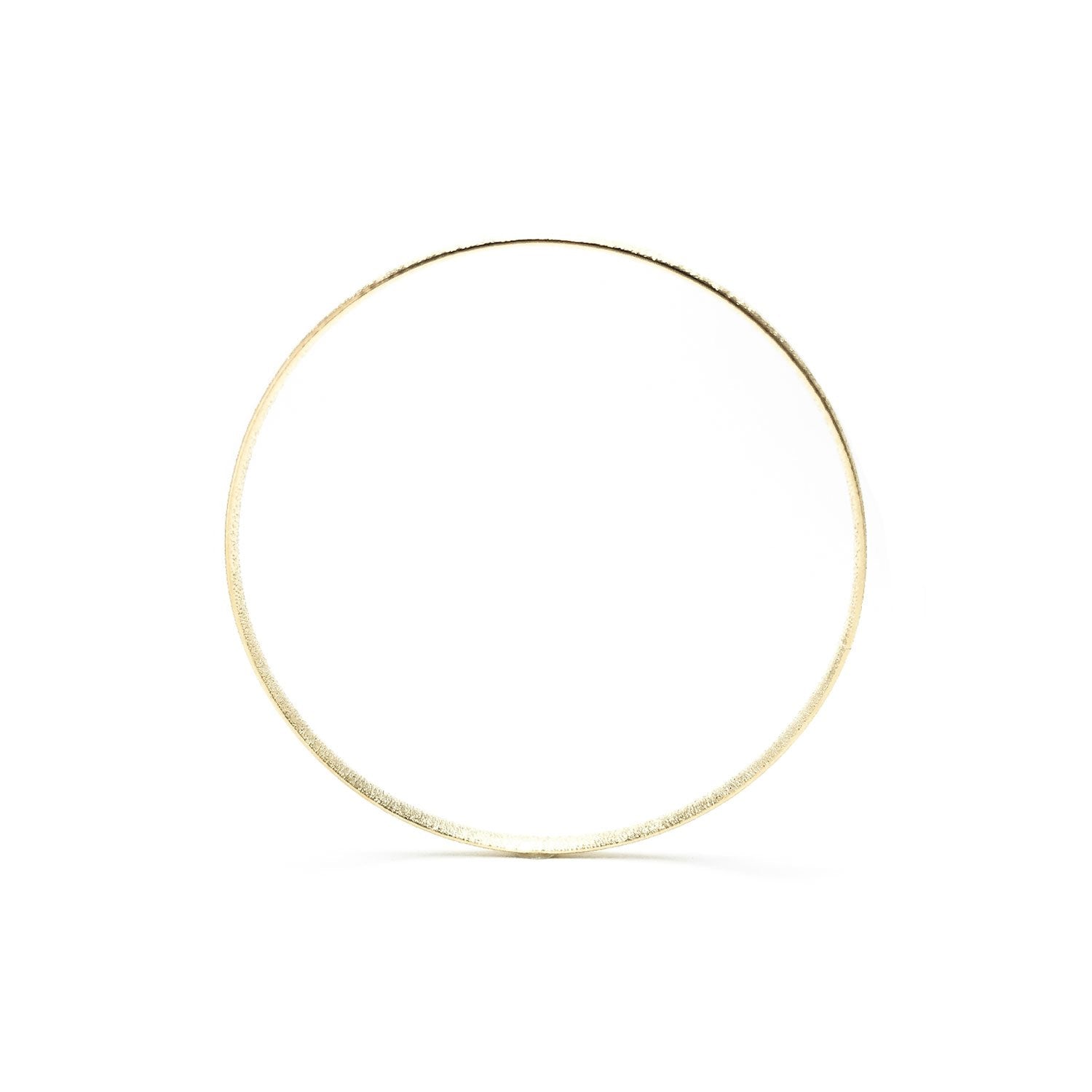 Moon and Lola - Genoa Bangle brushed gold thin bracelet