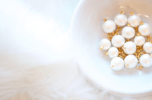 Moon and Lola Cotton Pearl Charm