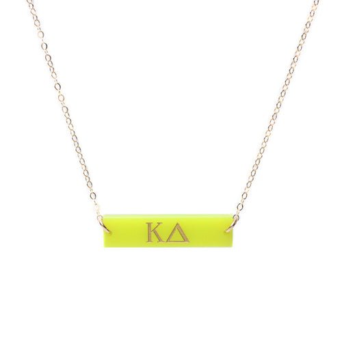 I found this at #moonandlola! - Greek Letter Bar Necklace