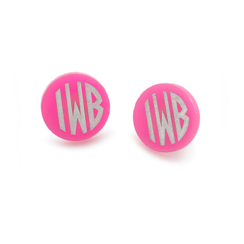 I found this at #moonandlola! - Hartford Block Monogram Post Earrings