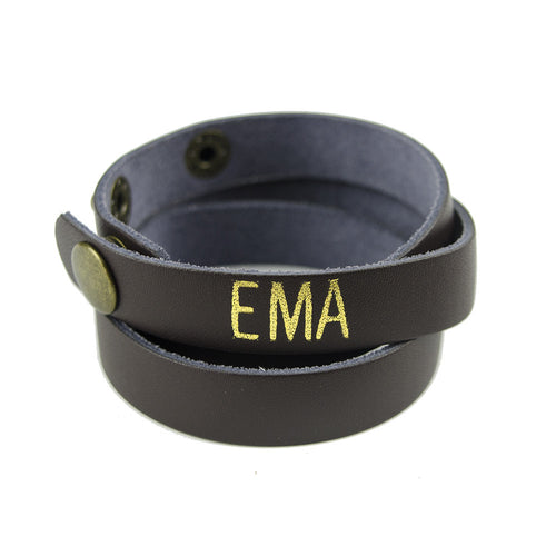 Moon and Lola - Kenly Gold Foil Wrap Bracelet