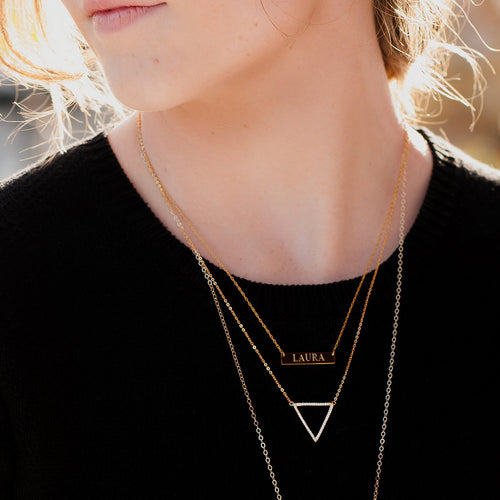 I found this at #moonandlola! - King's Point Necklace on model