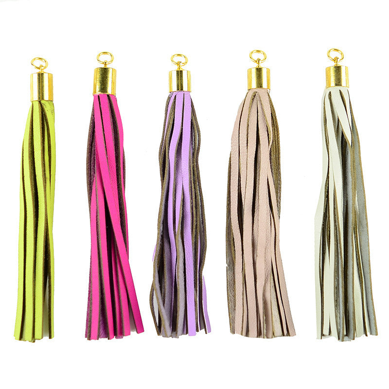 Leather Tassel Charms - I found this at #moonandlola