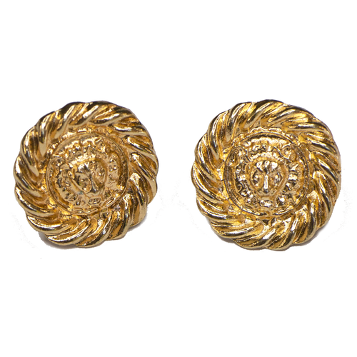 Leo Button Clip On Earrings - Moon and Lola