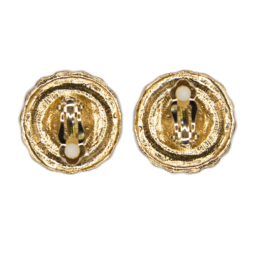 Leo Button Clip On Earrings - Moon and Lola