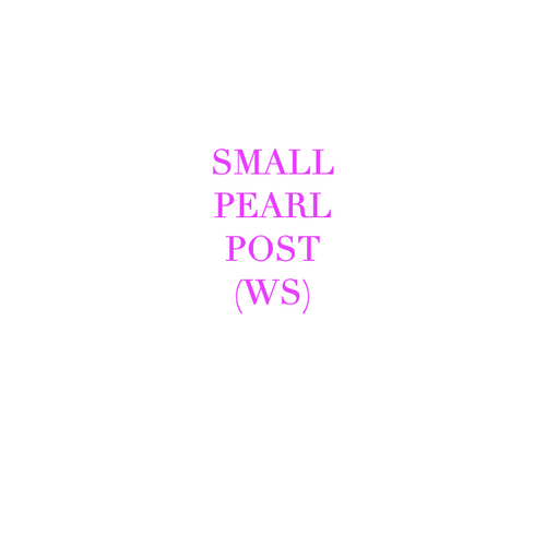 MOON AND LOLA - SMALL PEARL POST (WS)