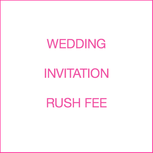 Moon and Lola - Wedding Invitation Rush Fee