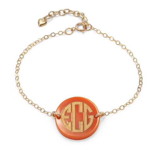 I found this at #moonandlola! - Hartford Block Monogram Bracelet