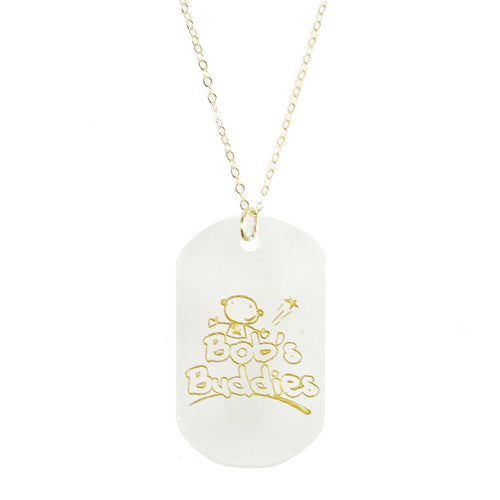 I found this at #moonandlola! - Bob's Buddies Dog Tag Necklace for Pediatric Brain Cancer Research