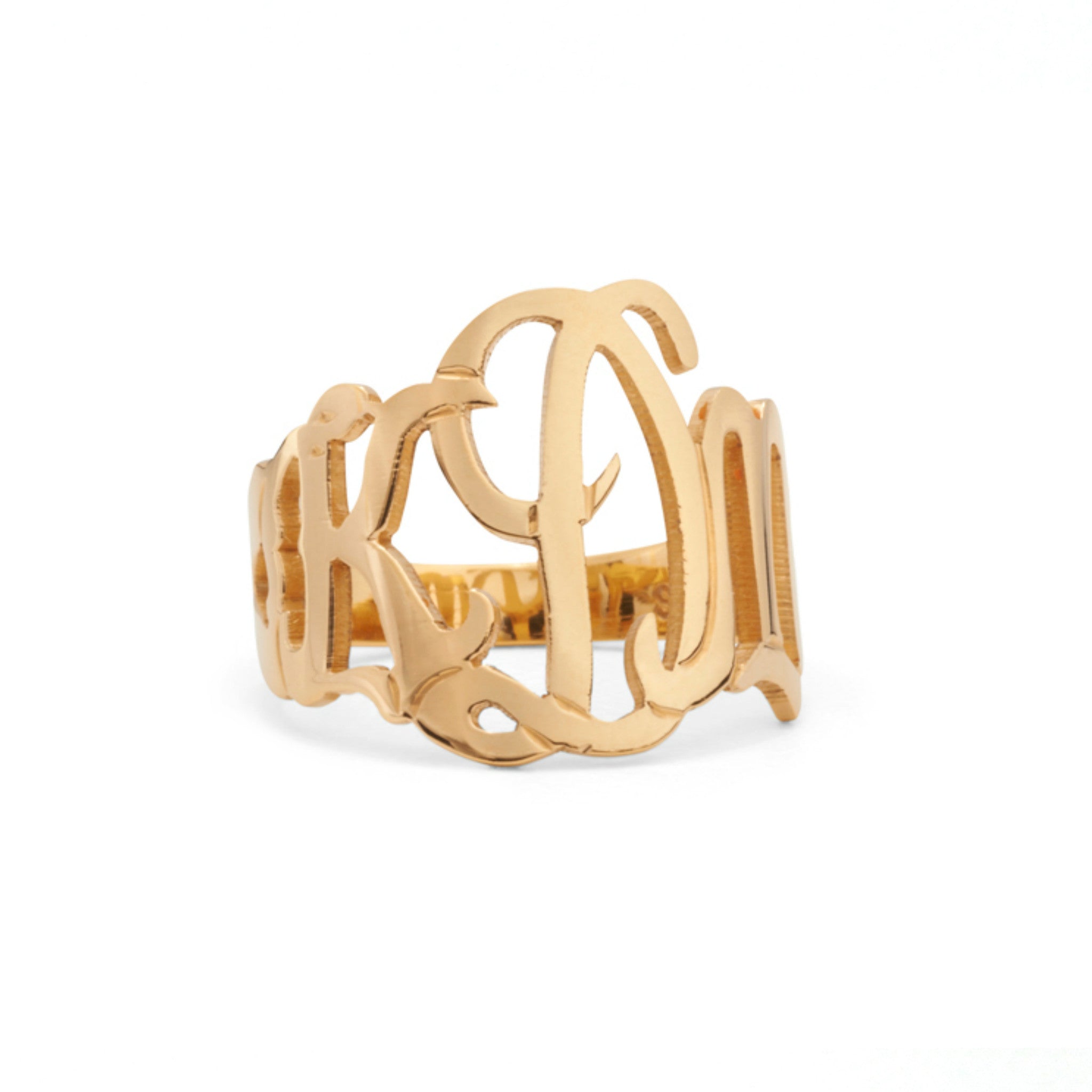 Moon and Lola - Cutout Monogram Ring