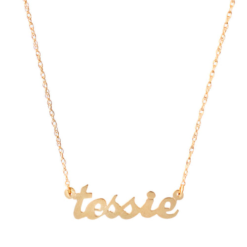 I found this at #moonandlola - Metal Nameplate Necklace Gold