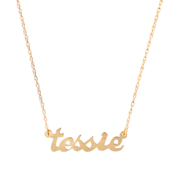 I found this at #moonandlola - Metal Nameplate Necklace Gold