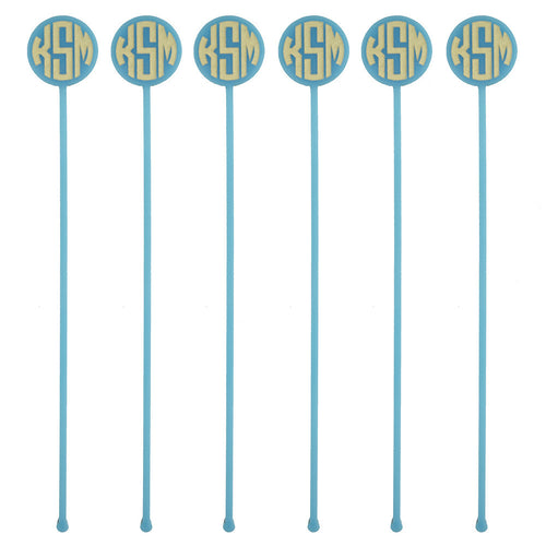 I found this at #moonandlola! - Block Monogram Drink Stirrers