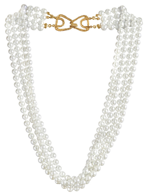 I found this at #moonandlola! - Nottingham 4-Strand Glass Pearl Necklace