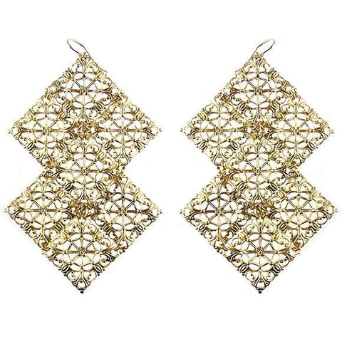 Europa Rhinestone Ball Graduated Earrings