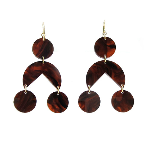 Calderini Colorful Trendy Statement Dangle Earrings - #moonanlola