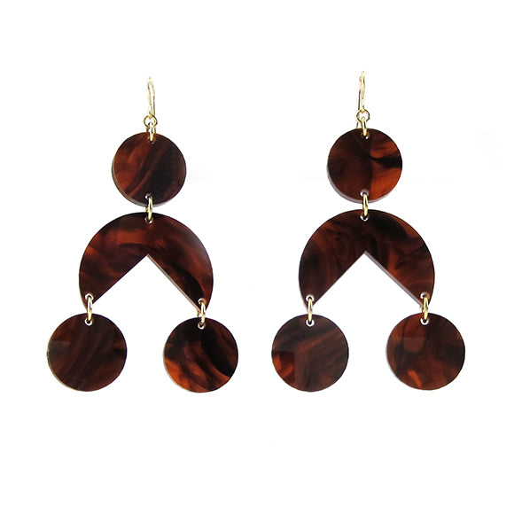 Calderini Colorful Trendy Statement Dangle Earrings - #moonanlola