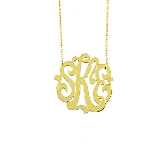 Moon and Lola - Cheshire Monogram Necklace