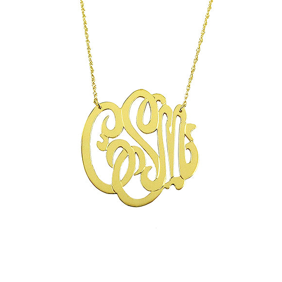 Moon and Lola - Cheshire Monogram Necklace