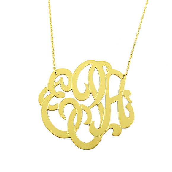 Moon and Lola - Cheshire Monogram Necklace
