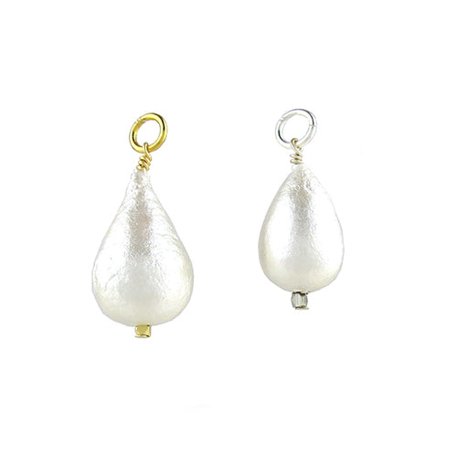 Moon and Lola - Teardrop Cotton Pearl Charm