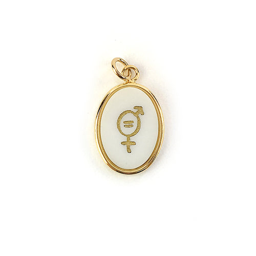 Moon and Lola - Equality For All Oval charm