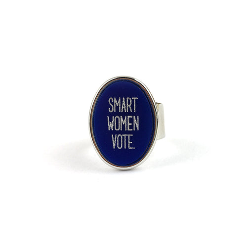 Moon and Lola - Equality For All Oval Ring Smart Women Vote