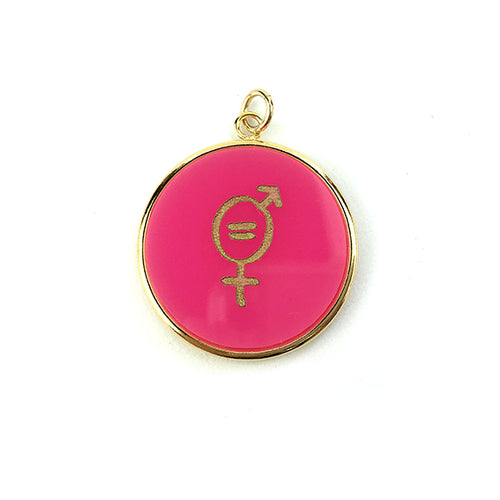 Moon and Lola - Equality For All round charm