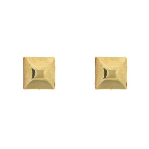 Moon and Lola - Fina 14K Gold Raised Square Studs
