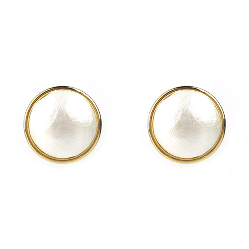 Moon and Lola - Luna Cotton Pearl Studs