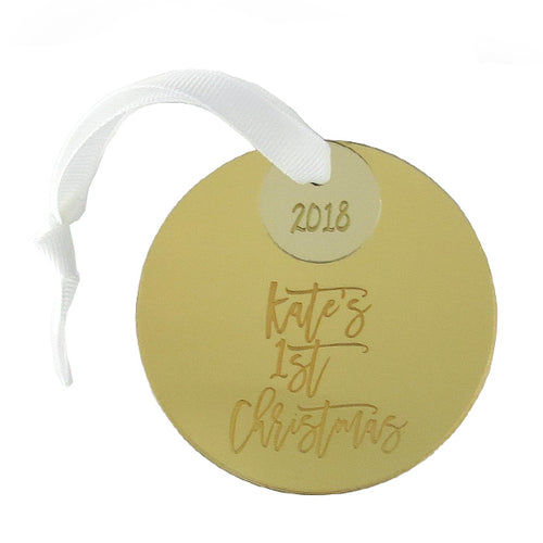 Moon and Lola - First Christmas Ornament