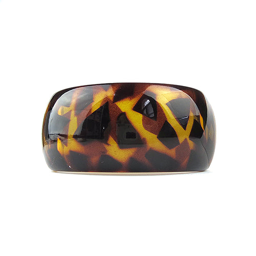 Moon and Lola - Wide Tortoise Acrylic Bangle