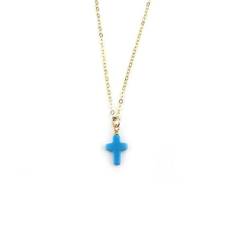 Mini Diamond Cross Necklace