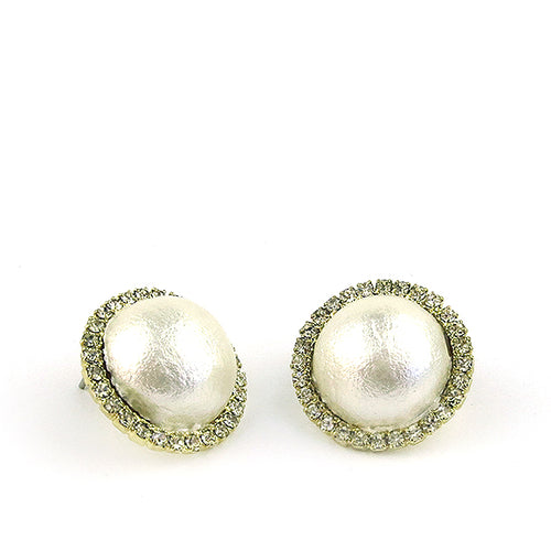 Moon and Lola - Vannes Cotton Pearl Earrings