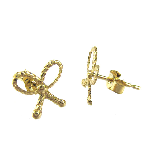 Moon and Lola - Fina 14K Gold Bow Studs