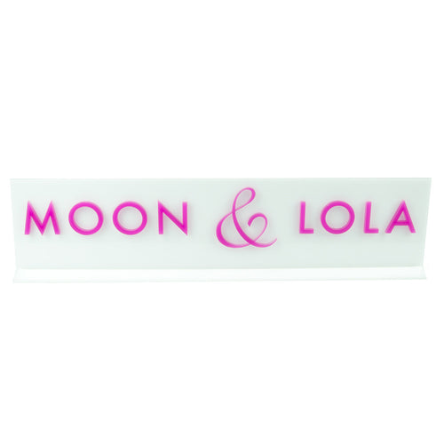 I found this at #moonandlola! - Acrylic Cutout Signage