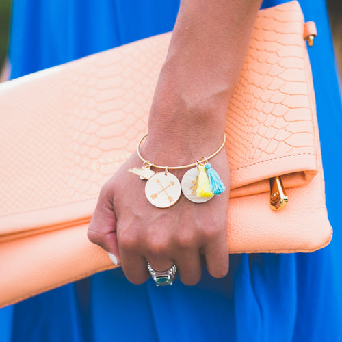 Moon and Lola - Brisbane Tassel Charms on Nora Bangle