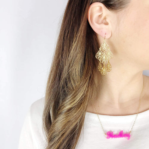 Moon and Lola - Lauren Nameplate Necklace