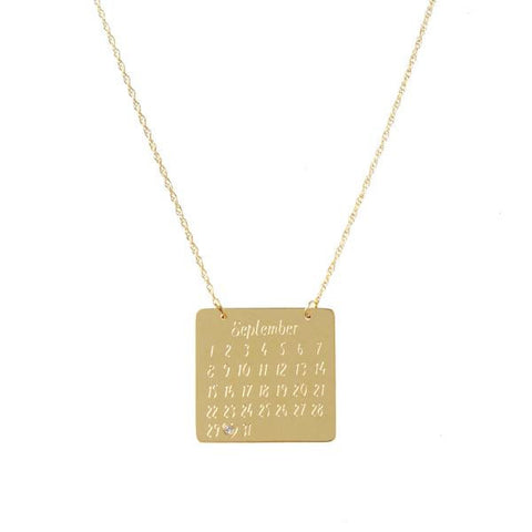 Metal Nameplate Necklace