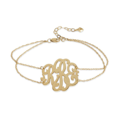 I found this at #moonandlola - Metal Cheshire Script Double Chain Bracelet
