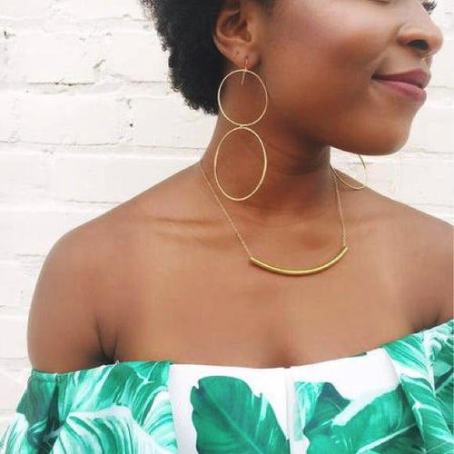 Moon and Lola  Kos Earrings and Aspen Necklace