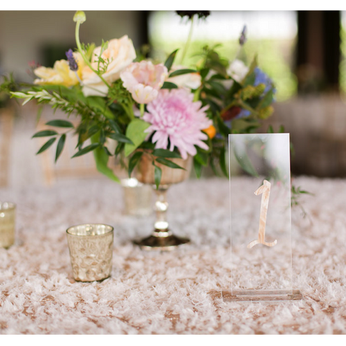 Moon and Lola - Acrylic Table Numbers With Base