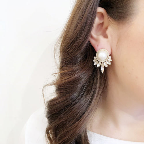 Moon and Lola - Vienna Cotton Pearl Earrings