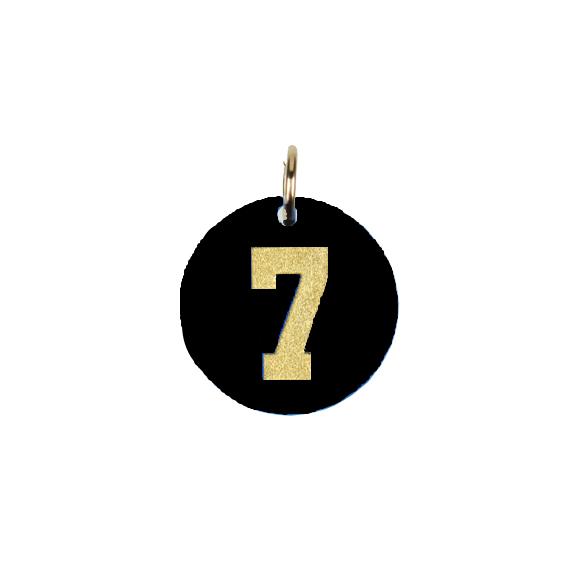 I found this at #moonandlola! - Acrylic Varsity Number Charm