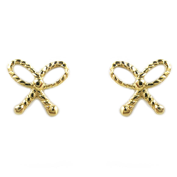 Moon and Lola - Fina 14K Gold Bow Studs