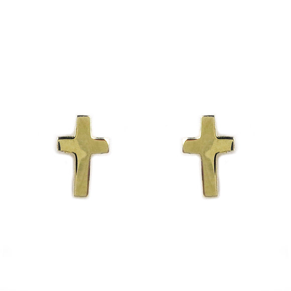Moon and Lola - Fina 14K Gold Cross Studs