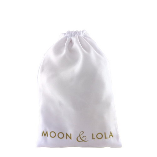 Moon and Lola - Large White Drawstring Gift Pouch