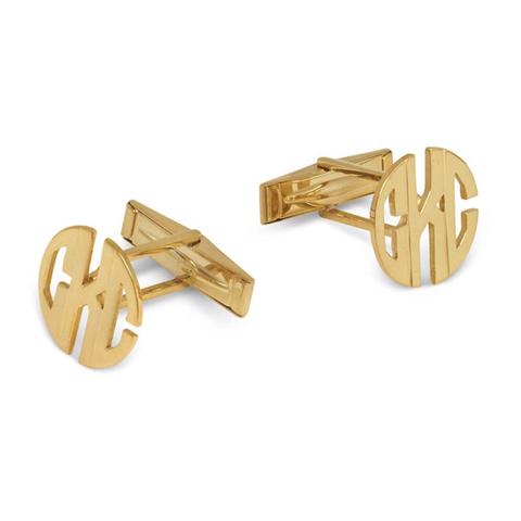 I found this at #moonandlola - Metal Monogram Cuff Links