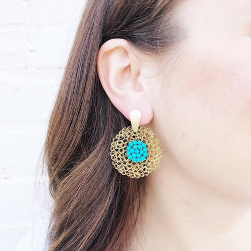 Moon and Lola - Matiti Turquoise Earrings