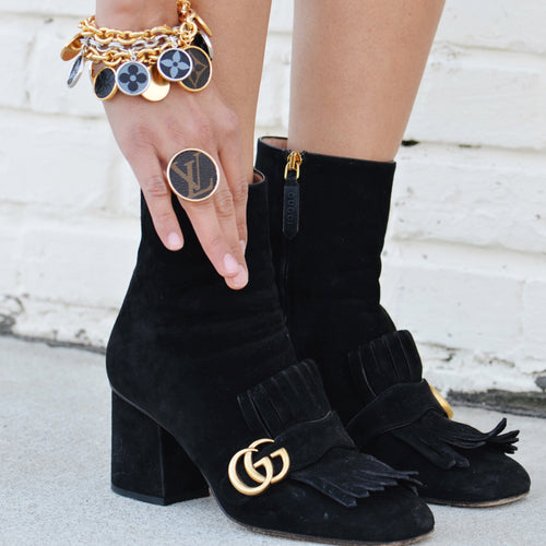 Leone Printed Round Ring (WS) - Moon and Lola